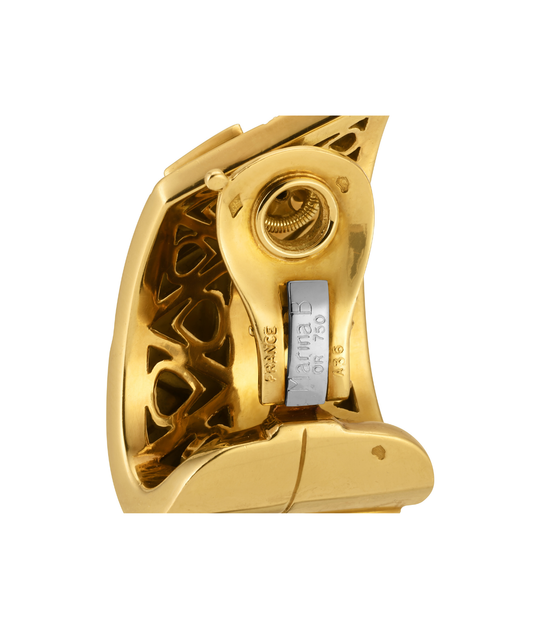Marina B. Triangolini Ear Clips in 18k Gold