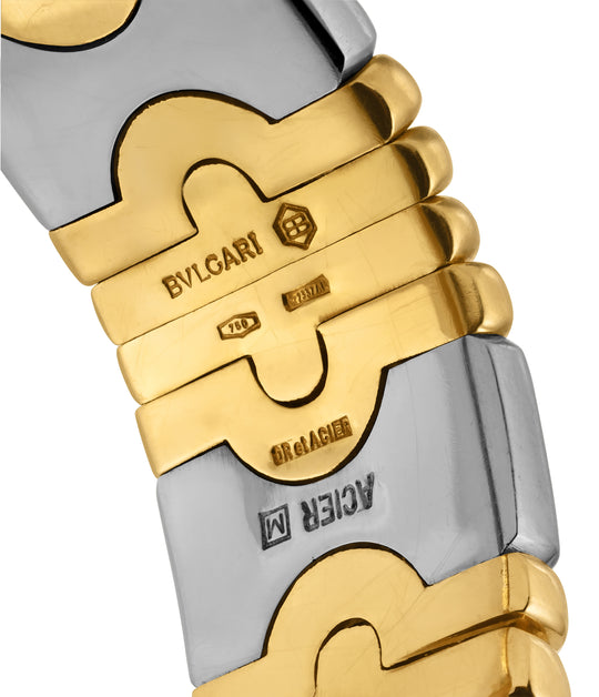 Bvlgari Parentesi Bicolor Watch in 18k Gold & Stainless Steel