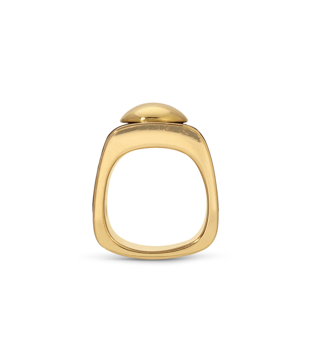 Paul Binder Wood Inlay & Diamond Square Ring in 18k Gold