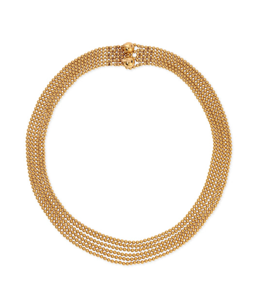 Cartier 'Draperie' Six Strand Necklace in 18K Gold