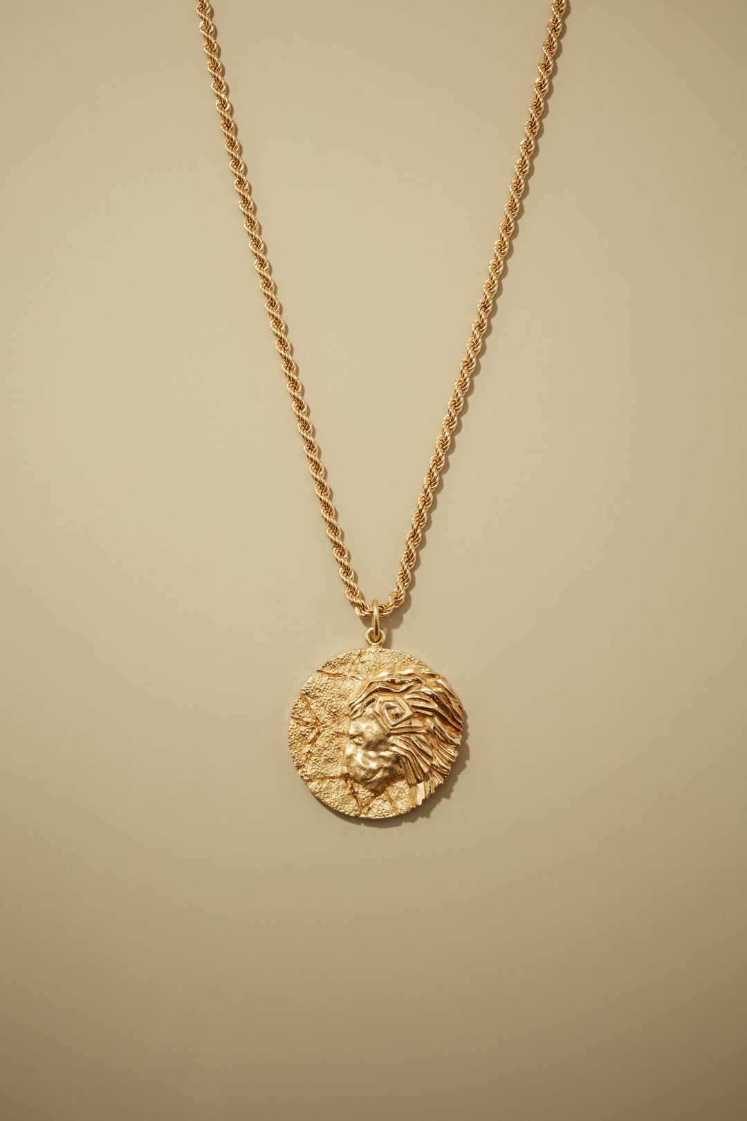 Tiffany & Co. Leo Zodiac Sign Pendant in 18k Gold with Rope Chain in 18k Gold