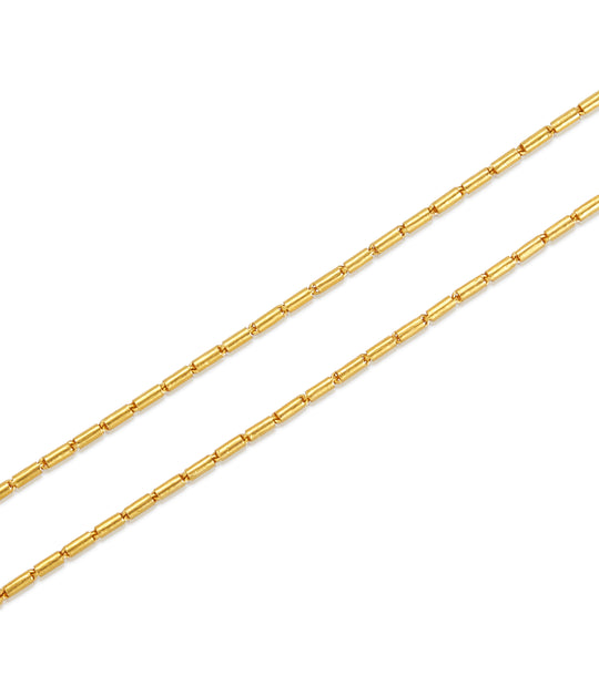 Tube Chain in High Karat Gold